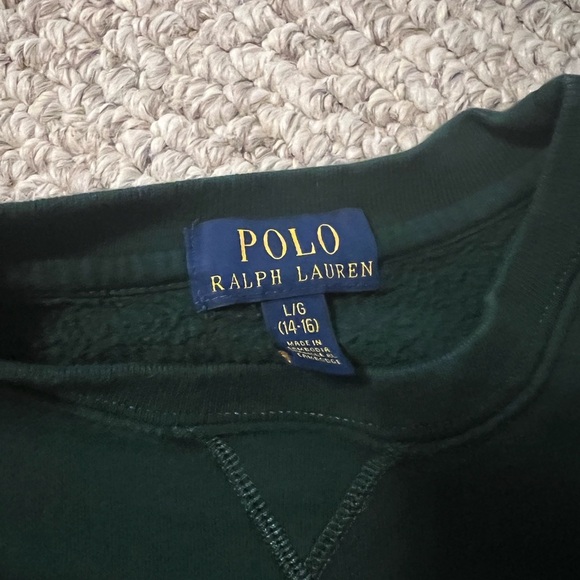 Boys Polo crewneck Sweatsuit Large - Picture 3 of 6